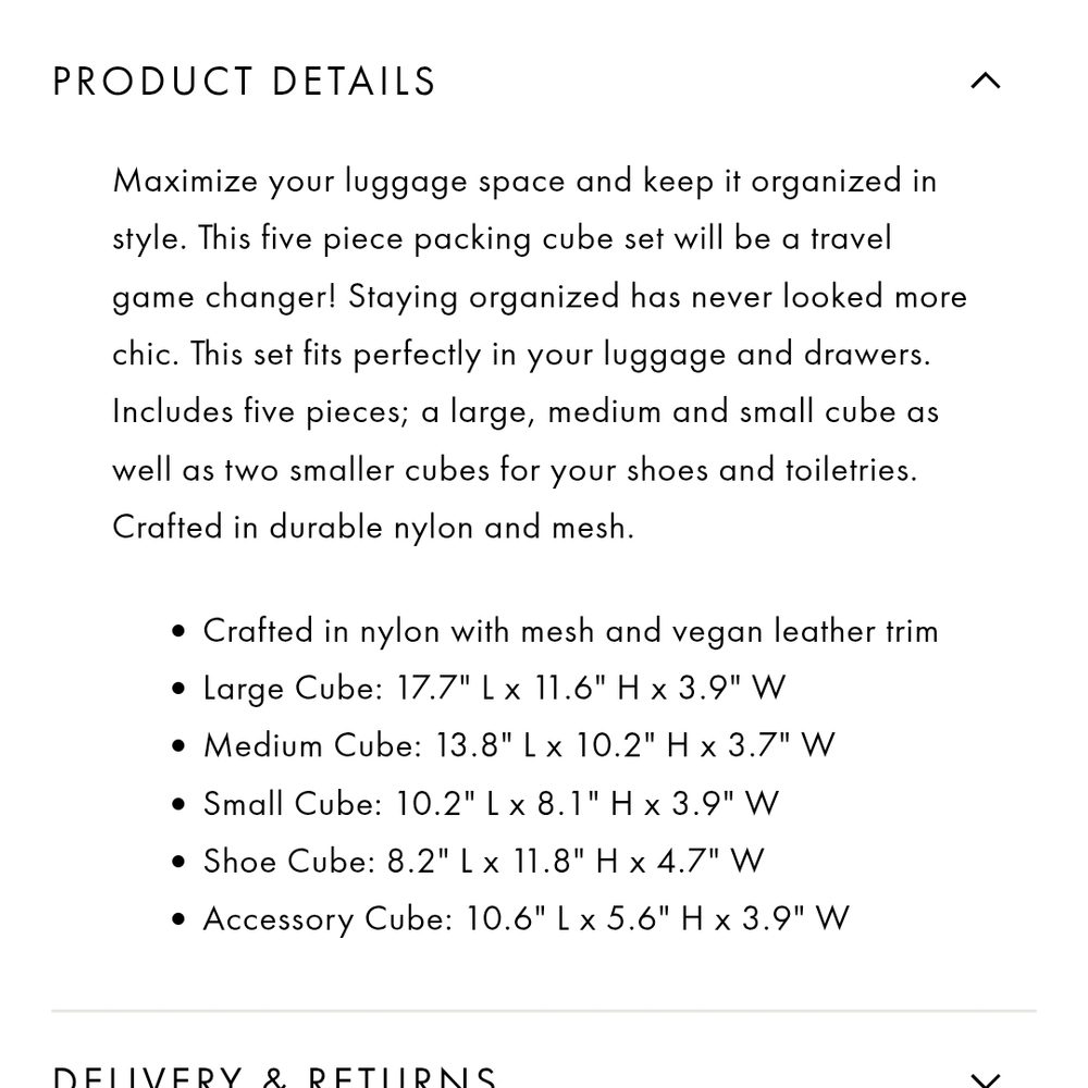 Poppy And Peonies Brown Floral Pack It Up Packing Cubes 5 Pc Travel Organizer - Picture 2 of 2